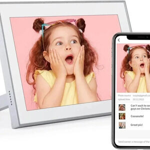 10.1” WiFi Smart Digital Picture Frame, Free Talk to ChatGPT & Alexa